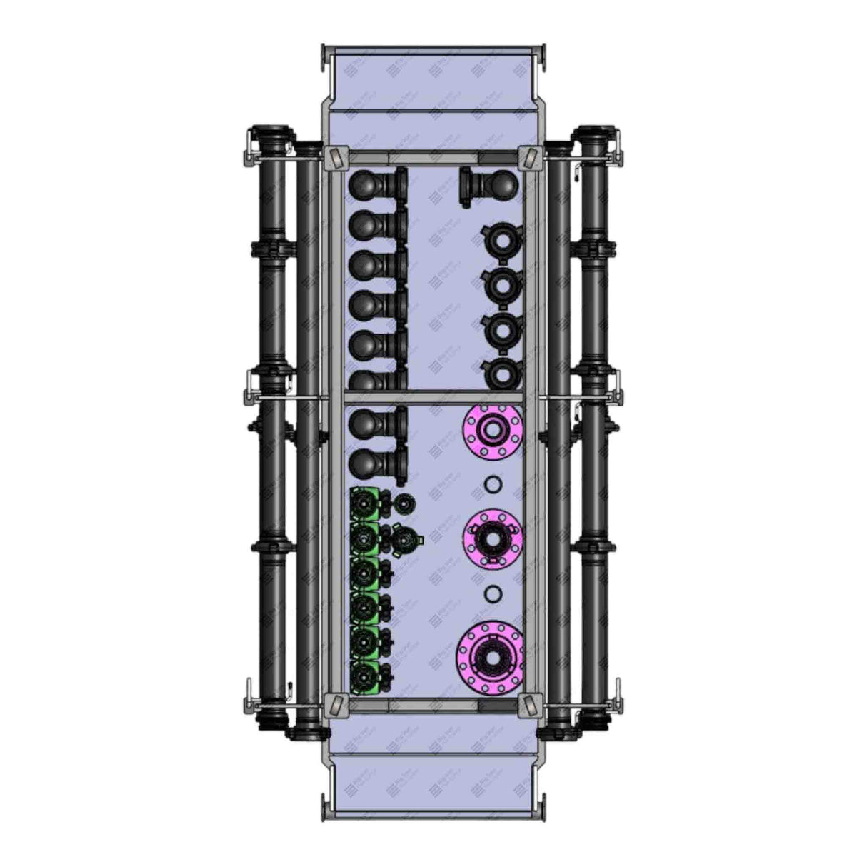 Pipe Skid-Basket-4In Fig 206 10,000 Lbs Max Gross Capacity